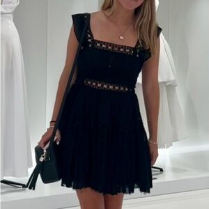 Free People Black Lace Dress